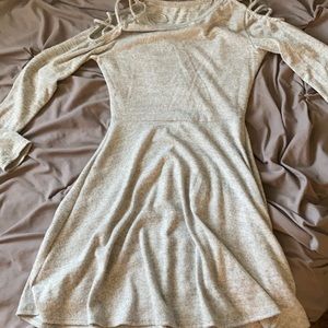 Juniors Laced Shoulder Dress